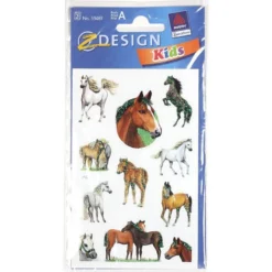 Adesivi Zweckform 'Cavalli', carta, multicolore