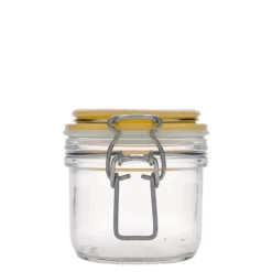 Barattolo con chiusura a filo da 200 ml 'Fido', giallo, bocca: chiusura a filo