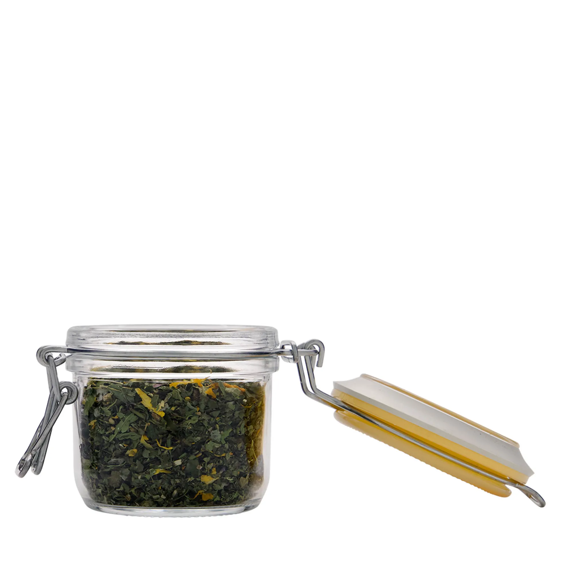 Barattolo con chiusura a filo da 200 ml 'Fido', giallo, bocca: chiusura a filo