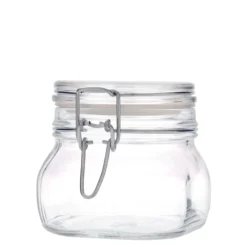 Barattolo con chiusura a filo 'Fido' da 500 ml, quadrato, bocca: chiusura a filo