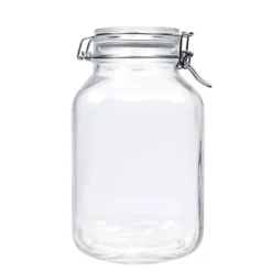 Barattolo con chiusura a filo "Fido" da 3.000 ml, quadrato, bocca: chiusura a filo