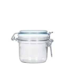Barattolo con chiusura a leva da 200 ml 'Fido', blu, bocca: chiusura a leva