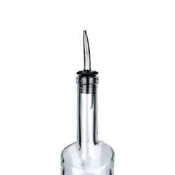 Beccuccio Inox con collo in velluto, acciaio inox, argento