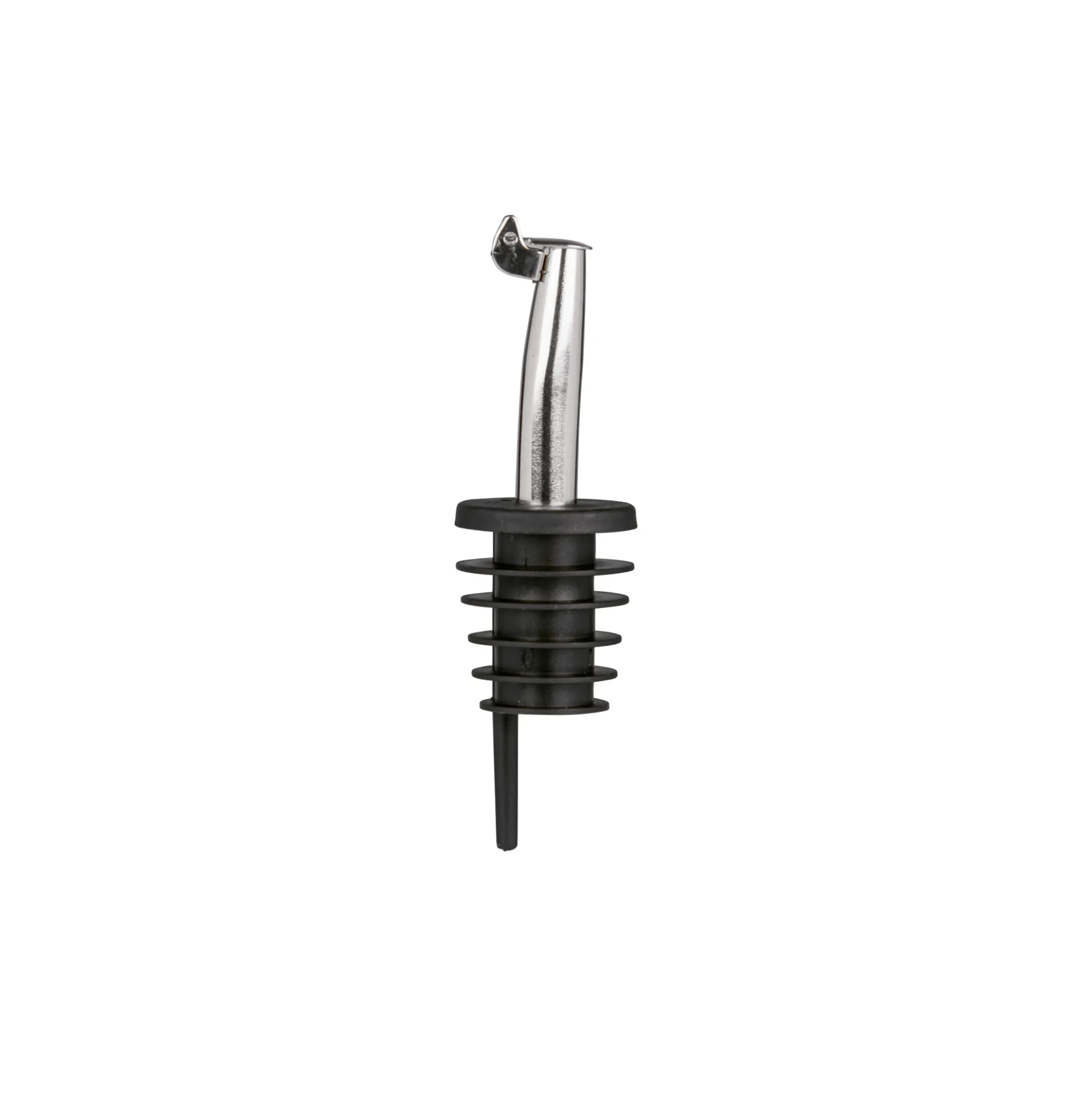 Beccuccio Inox con sportellino in metallo, acciaio inox, argento