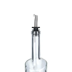 Beccuccio Inox con sportellino in metallo, acciaio inox, argento