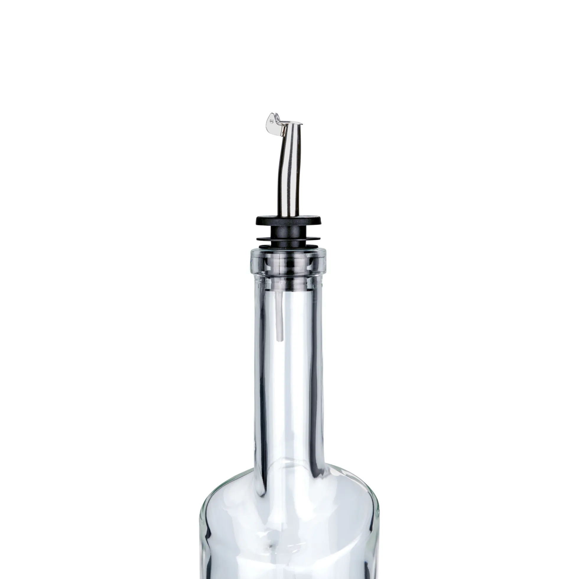 Beccuccio Inox con sportellino in metallo, acciaio inox, argento