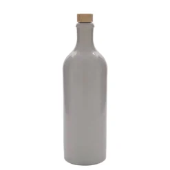 Boccale da 750 ml, gres, bianco, bocca: sughero