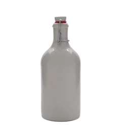 Boccale da 500 ml, gres, bianco, bocca: chiusura a gancio