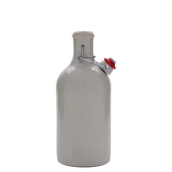 Boccale da 500 ml, gres, bianco, bocca: chiusura a gancio
