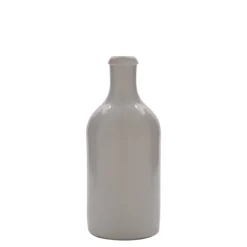 Boccale da 500 ml, gres, bianco, bocca: sughero