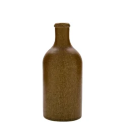 Boccale da 500 ml, gres, marrone cristallino, bocca: sughero