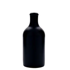 Boccale da 500 ml, gres, nero, bocca: chiusura a leva