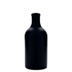 Boccale da 500 ml, gres, nero, bocca: sughero
