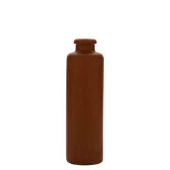 Boccale da 200 ml, gres, rosso-marrone, bocca: sughero