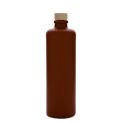 Boccale da 500 ml, gres, rosso-marrone, bocca: sughero