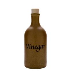 Boccale da 500 ml, motivo: Aceto, gres, marrone cristallino, bocca: sughero