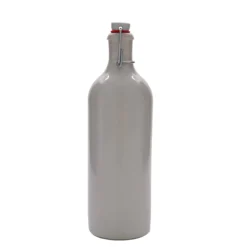 Boccale in terracotta da 750 ml, gres, bianco, bocca: chiusura a leva