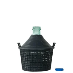 Bombola a palla da 5 l, collo stretto, vetro, bocca: coperchio a cappuccio