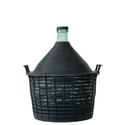 Bombola a pallone da 20 l, collo stretto, vetro, bocca: coperchio a cappuccio