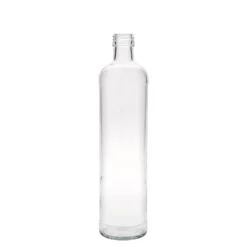 Bottiglia a fiasco da 500 ml, vetro, bocca: PP 28