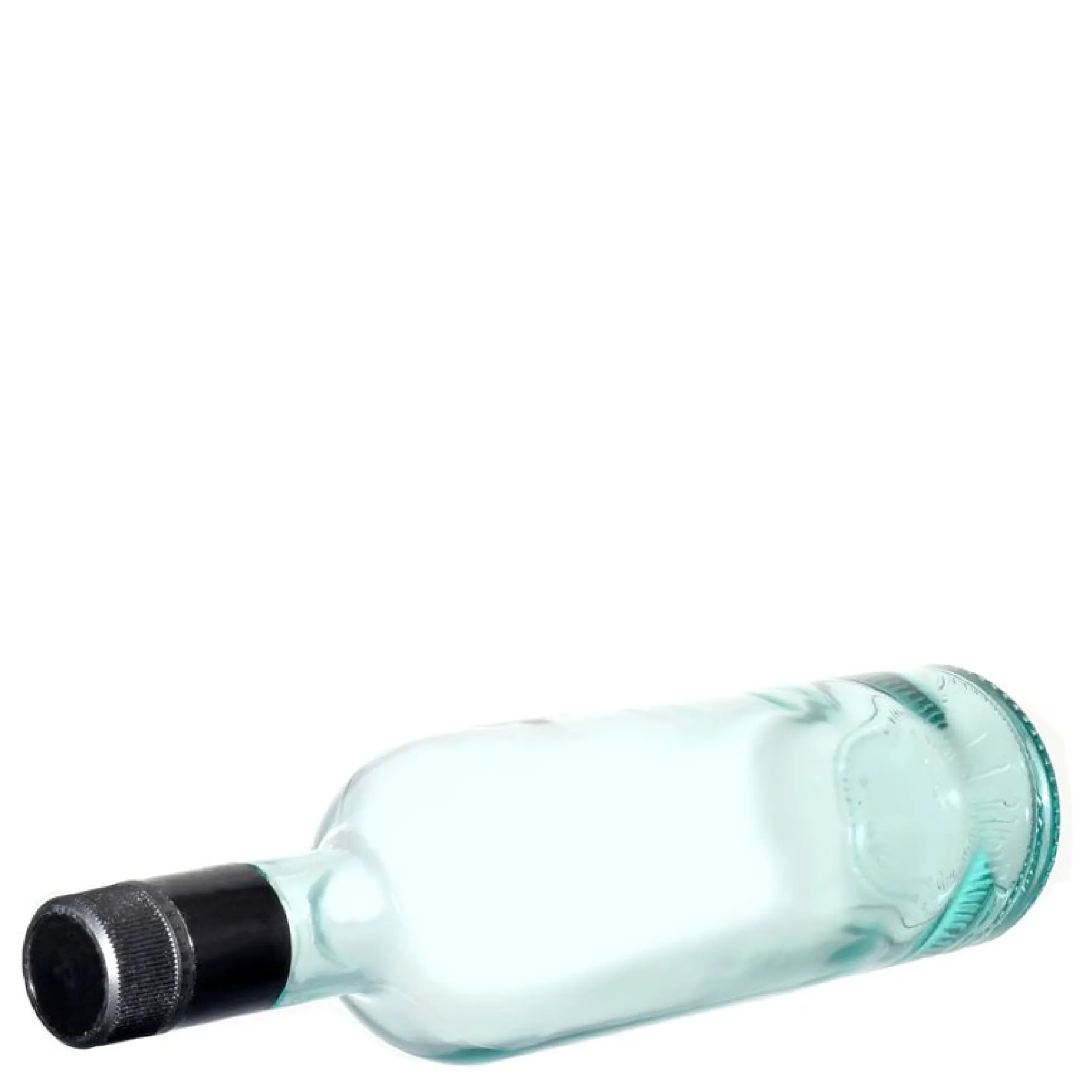 Bottiglia da 750 ml per aceto/olio 'Willy New', vetro, verde chiaro, bocca: DOP