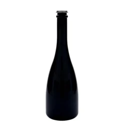 Bottiglia da 750 ml per birra/spumante 'Tosca', vetro, verde antico, bocca: tappo corona