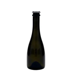 Bottiglia da 330 ml per birra/spumante 'Tosca', vetro, verde antico, bocca: tappo corona