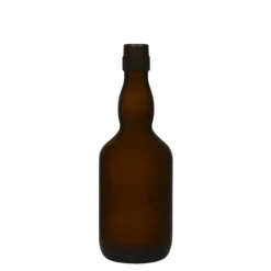 Bottiglia di birra da 500 ml, collo a campana, vetro, verde antico, bocca: chiusura a leva