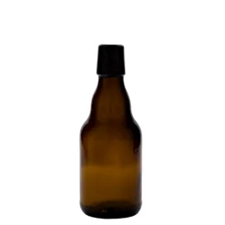 Bottiglia di birra da 330 ml 'Steinie', vetro, marrone, bocca: chiusura a leva