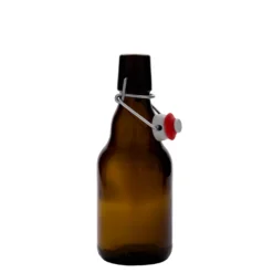 Bottiglia di birra da 330 ml 'Steinie', vetro, marrone, bocca: chiusura a leva