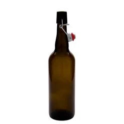 Bottiglia di birra 750 ml Belgio, vetro, marrone, bocca: chiusura a gancio