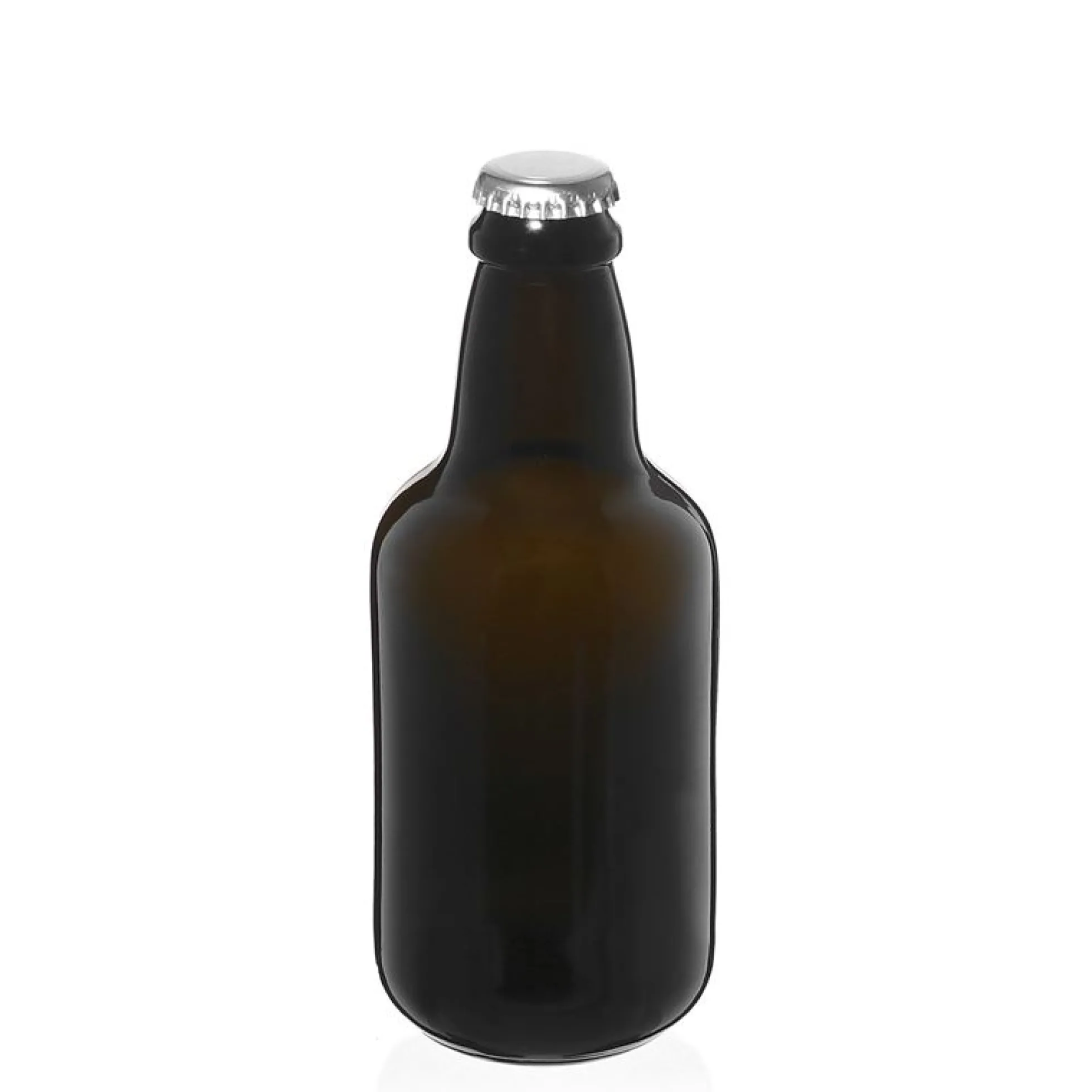 Bottiglia di birra 330 ml 'Era', vetro, verde antico, bocca: tappo corona
