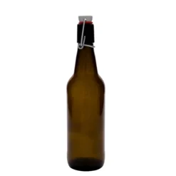 Bottiglia di birra 500 ml, vetro, marrone, bocca: chiusura a leva
