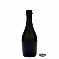 Bottiglia di spumante da 330 ml 'Carmen', vetro, verde antico, bocca: tappo corona