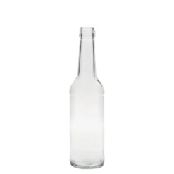 Bottiglia di vetro da 350 ml a collo dritto, bocca: PP 28