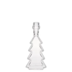 Bottiglia di vetro da 40 ml 'Albero di Natale', bocca: chiusura a gancio