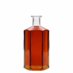 Bottiglia di vetro da 500 ml Apotecario 'Jimmy', esagonale, bocca: tappo di sughero