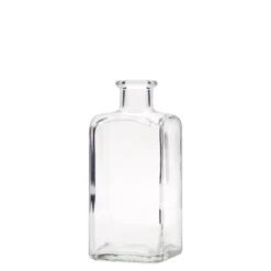 Bottiglia di vetro da 250 ml Apotheker Carré, quadrata, bocca: sughero