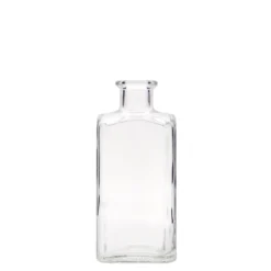 Bottiglia di vetro da 250 ml Apotheker Carré, quadrata, bocca: sughero