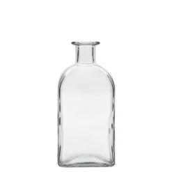 Bottiglia di vetro da 500 ml Apotheker Carré, quadrata, bocca: sughero