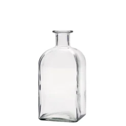 Bottiglia di vetro da 500 ml Apotheker Carré, quadrata, bocca: sughero