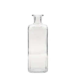 Bottiglia di vetro da 500 ml Apotheker Carré, quadrata, bocca: sughero