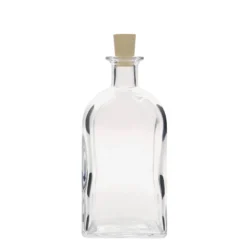 Bottiglia di vetro da 700 ml Apotheker Carré, quadrata, bocca: sughero