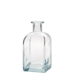 Bottiglia di vetro da 350 ml Apotheker Carré, quadrata, bocca: sughero