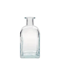 Bottiglia di vetro da 350 ml Apotheker Carré, quadrata, bocca: sughero