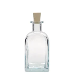 Bottiglia di vetro da 350 ml Apotheker Carré, quadrata, bocca: sughero