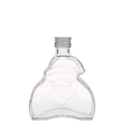Bottiglia di vetro da 200 ml 'Babbo Natale', bocca: PP 28