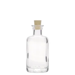 Bottiglia di vetro da 100 ml, bocca: tappo di sughero