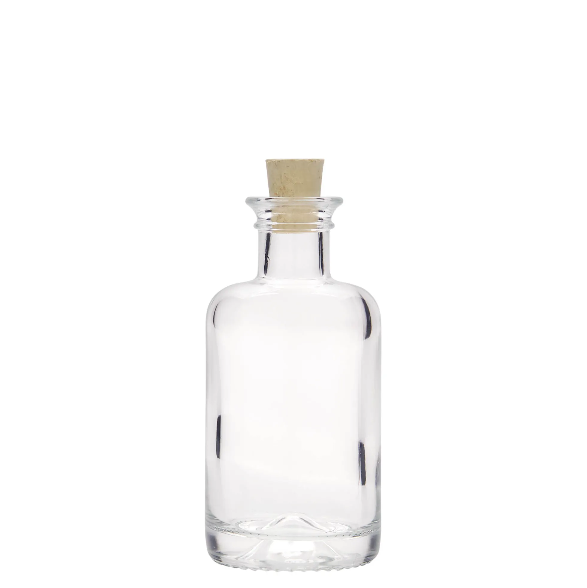 Bottiglia di vetro da 100 ml, bocca: tappo di sughero