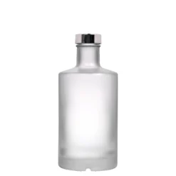 Bottiglia di vetro da 500 ml 'Caroline', ghiacciata, bocca: GPI 33
